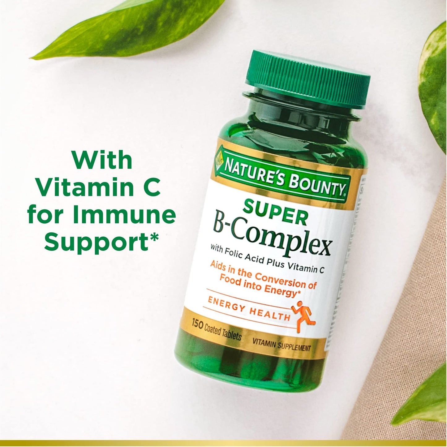 Suplementos de vitaminas Nature's Bounty para energía y sistema inmune