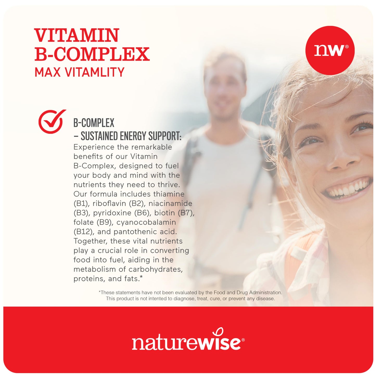 Suplementos vitaminicos naturales NatureWise salud total