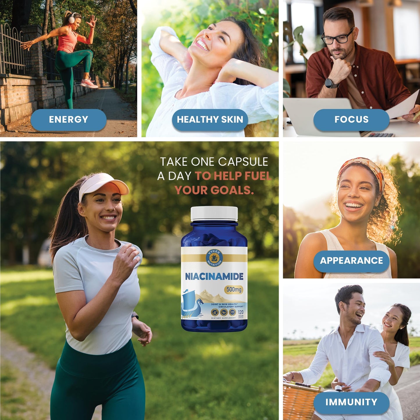 Suplementos Vykee Nutrition bundle antioxidante e inmunidad
