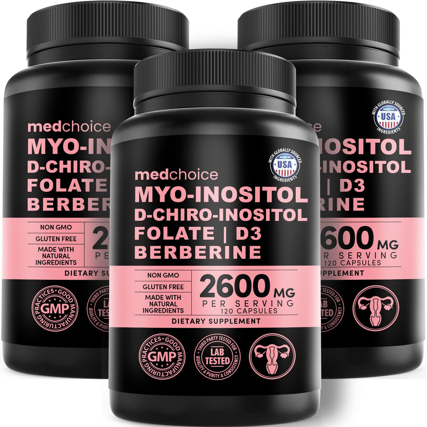 Cápsulas de Myo Inositol y D Chiro Inositol para mujeres