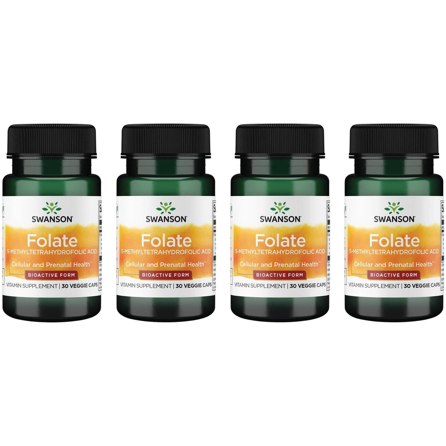 Swanson Folato 400 mcg en cápsulas vegetales