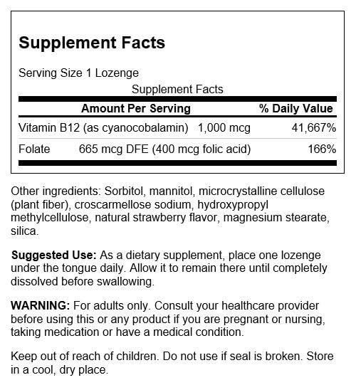 Swanson pastillas vitamina B-12 detalle pastillas