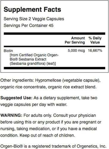 Swanson suplemento de biotina natural vegano para salud de la piel