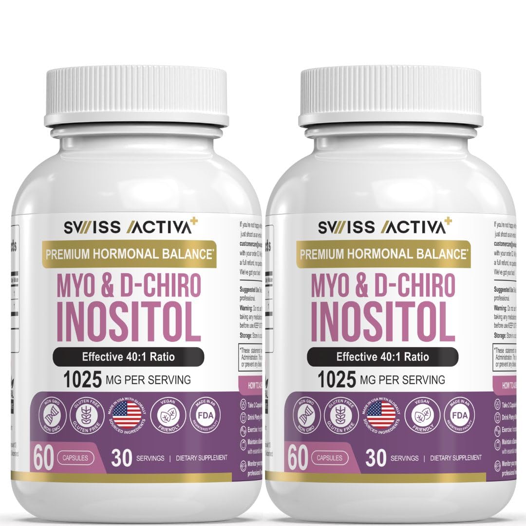 Swiss Activa suplemento mio y d-chiro inositol equilibrio hormonal mujer