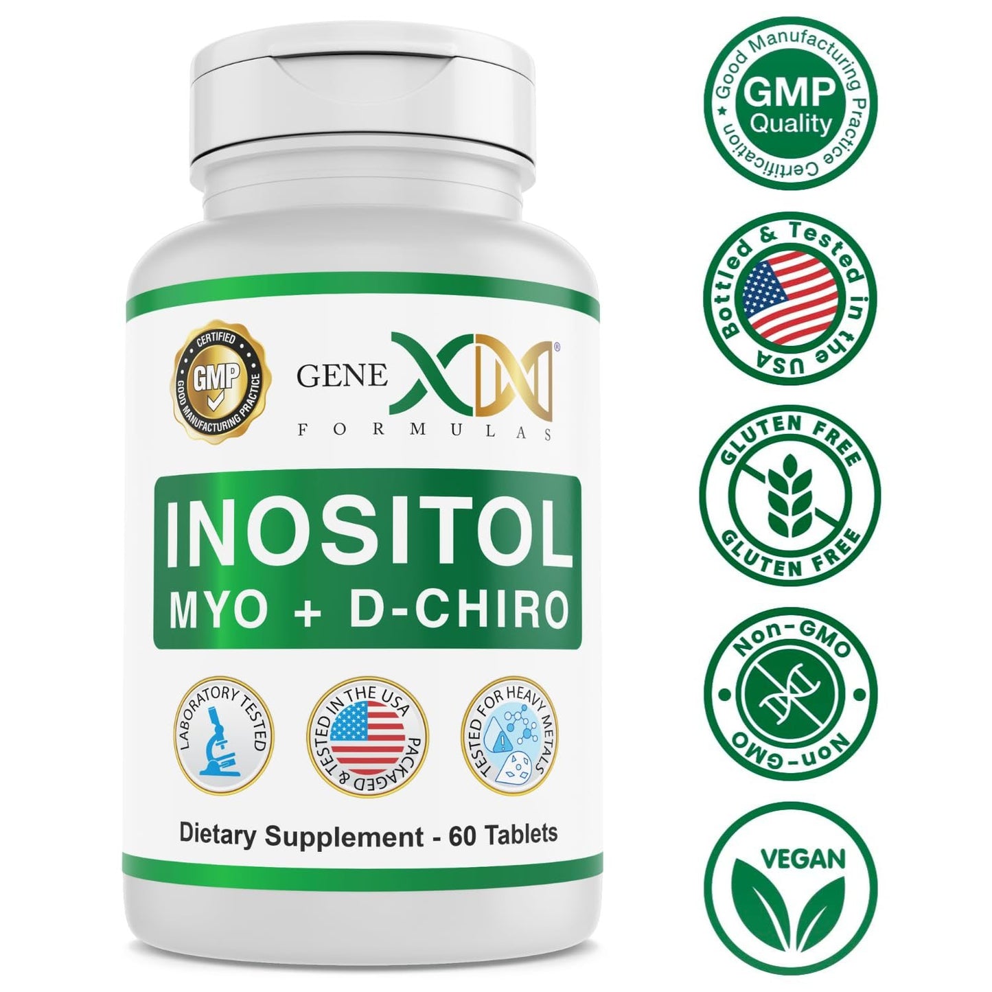 Tabla de ingredientes Genex Formulas Mio-Inositol