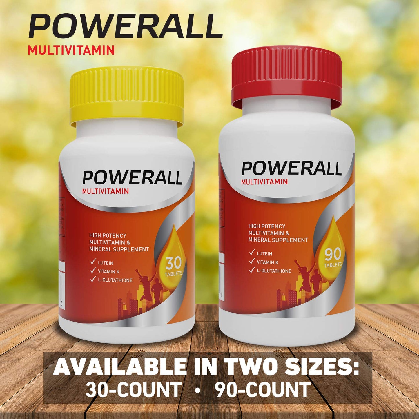 Tabla nutricional multivitamínico PowerAll 30 tabletas