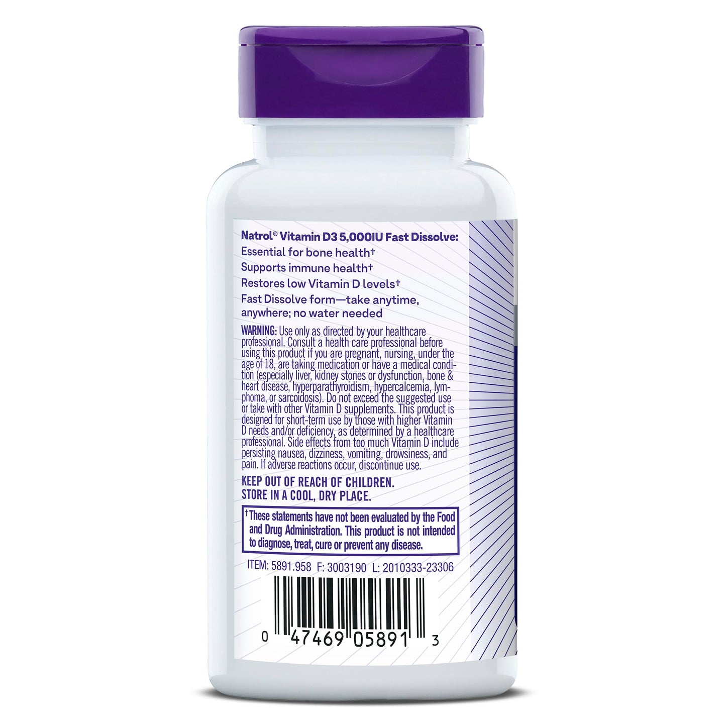 Tablet Natrol vitamina d3 rápida
