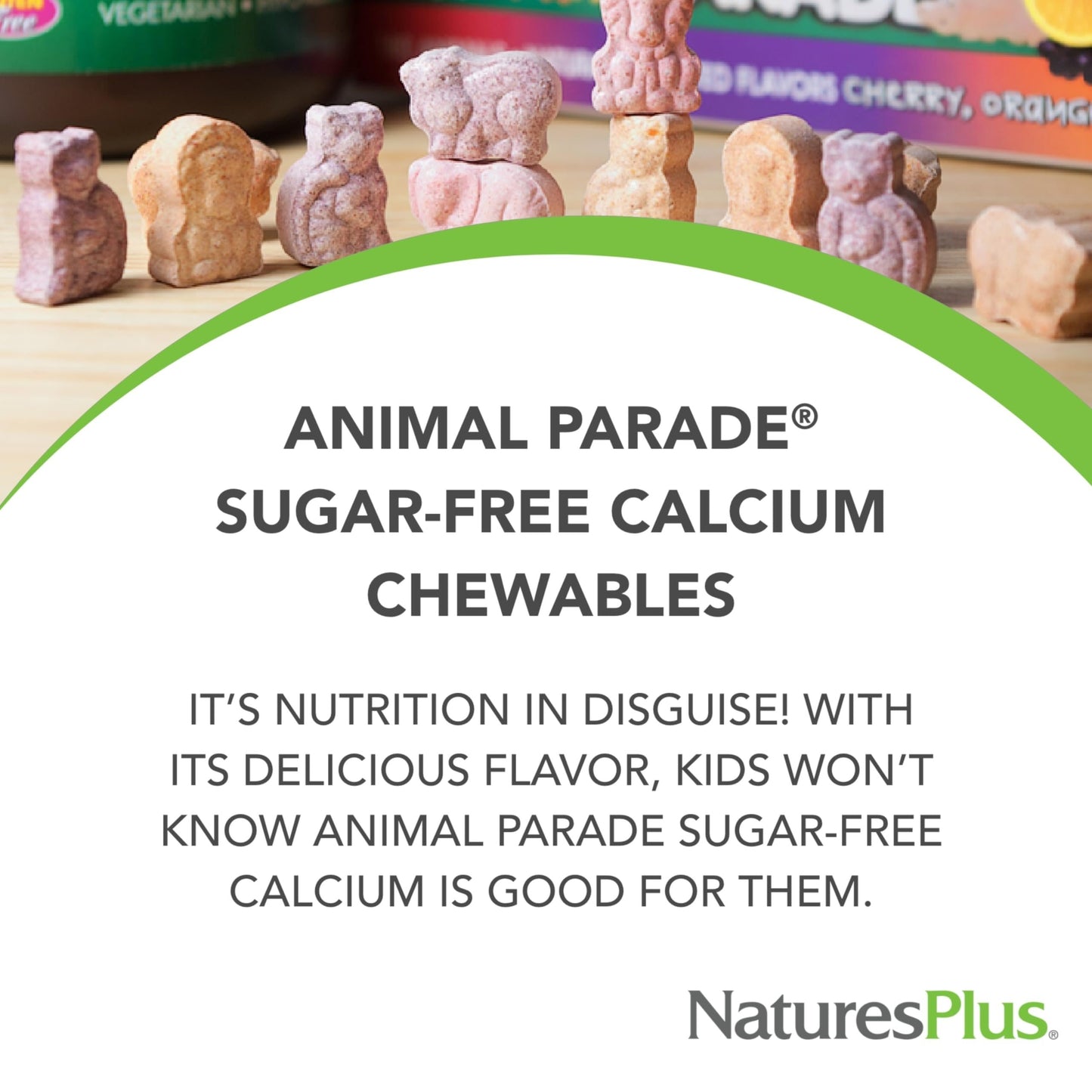 Tabletas con forma de animales calcio para niños NaturesPlus