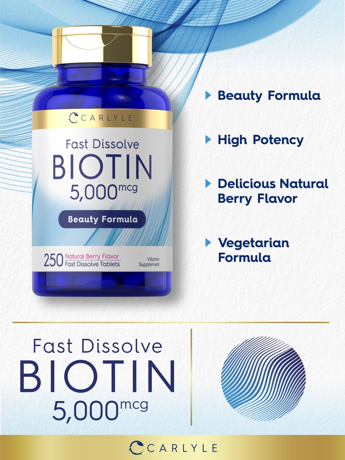 Tabletas biotina sin gluten sin ogm 250 unidades