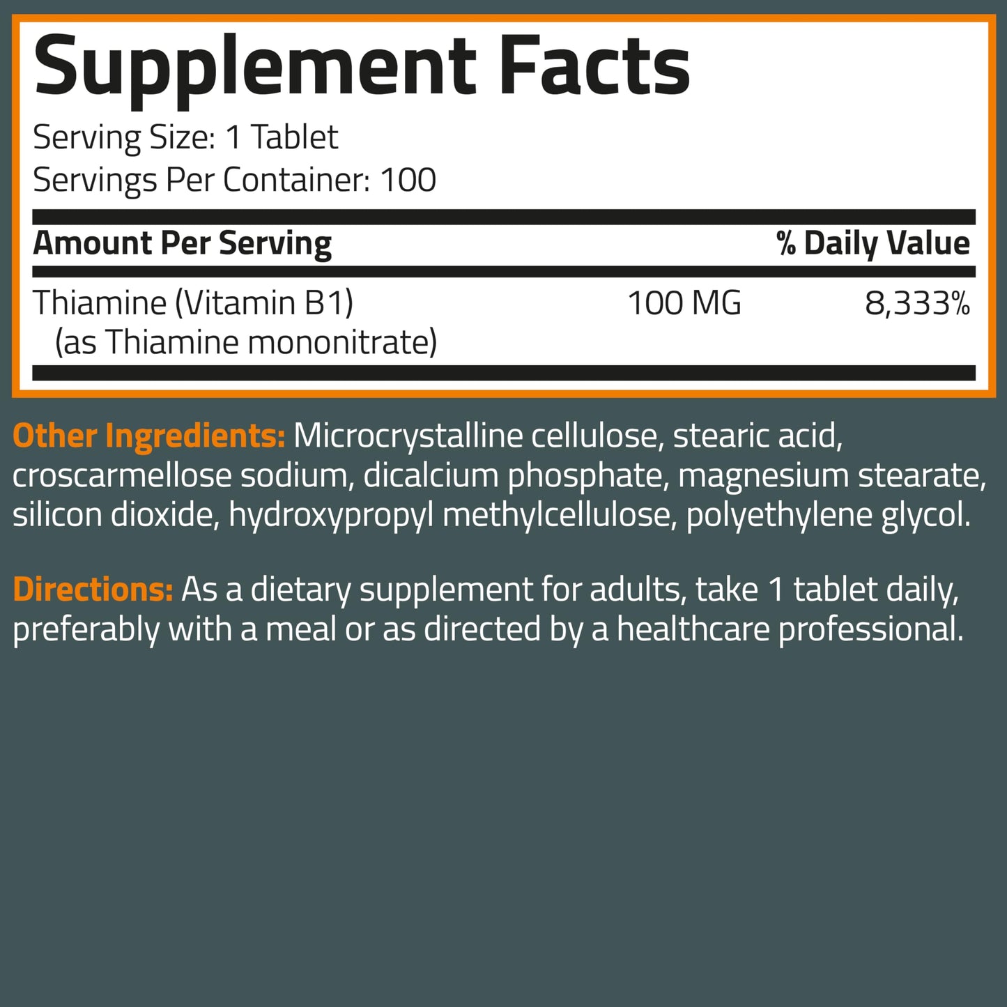 tabletas bronson vitamina b1 apoyo para salud bienestar