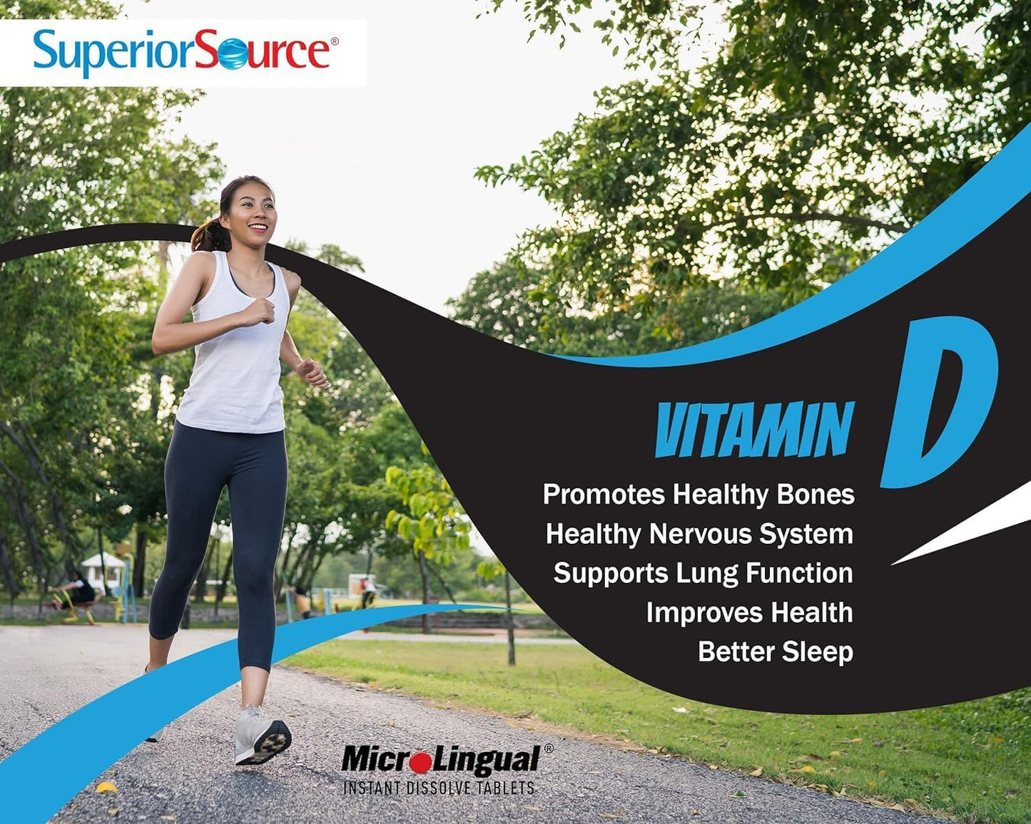Tabletas disolución rápida vitamina D3 soporte muscular Superior