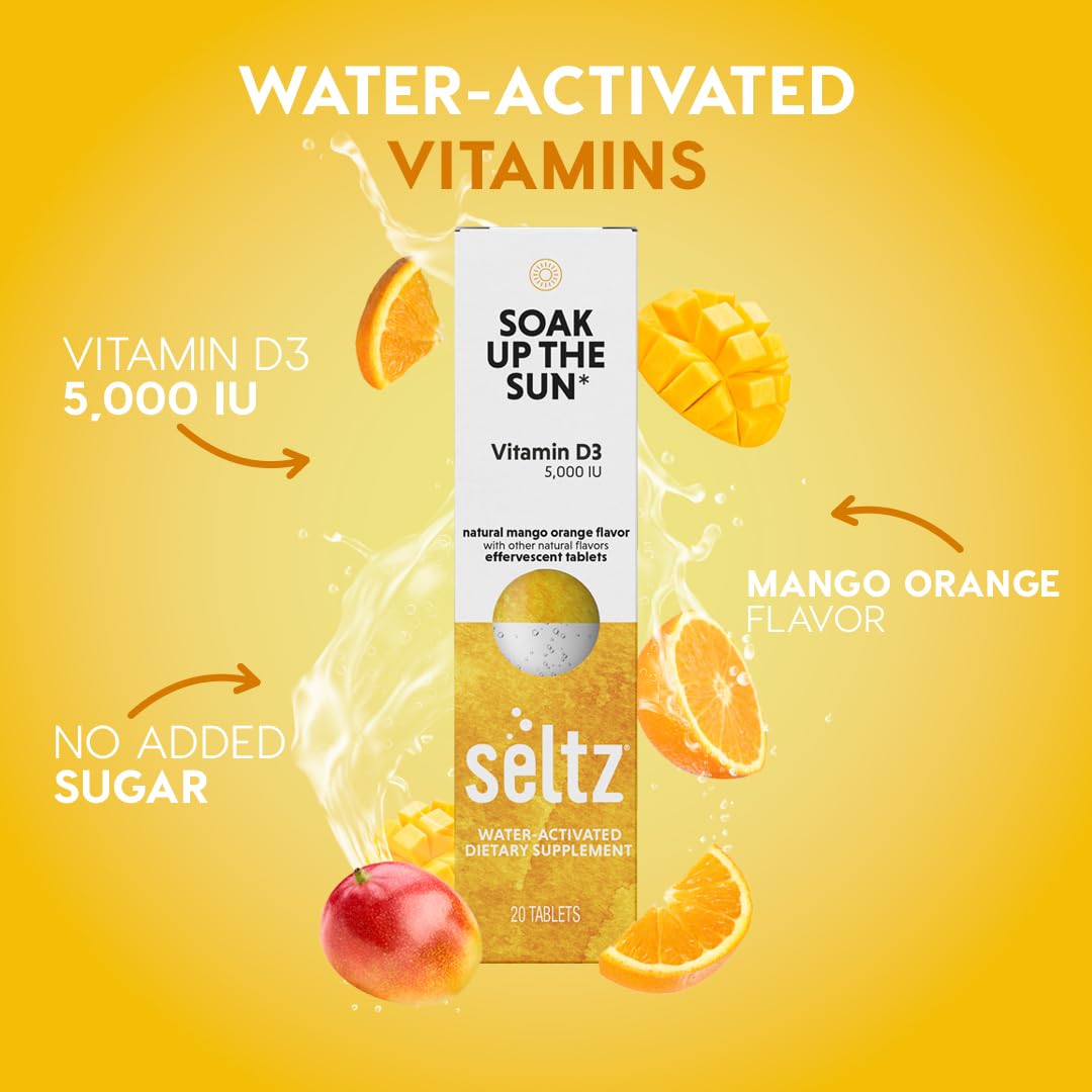 Tabletas efervescentes vitaminicas Seltz sabor natural
