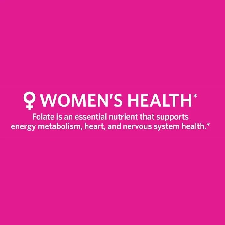 Tabletas de folato para apoyo de salud femenina