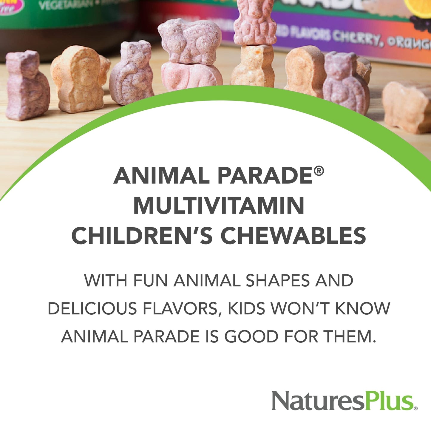 Tabletas con forma de animal NaturesPlus multivitaminico infantil