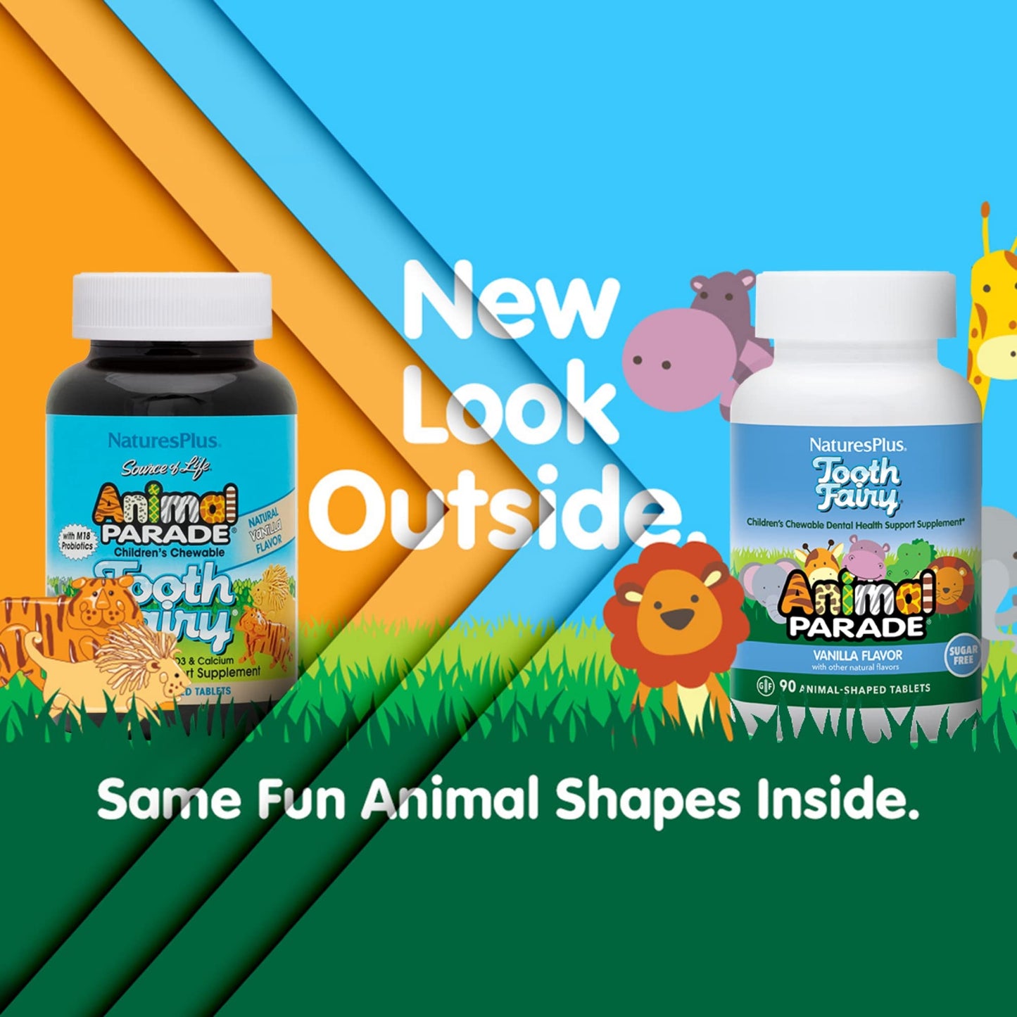 Tabletas en forma de animales Vitaminas masticables Natures Plus