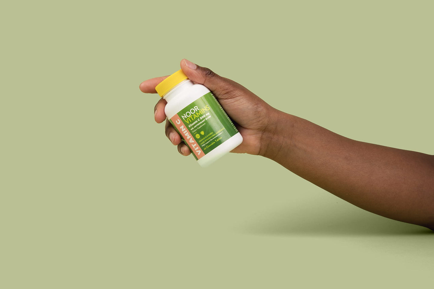 Tabletas halal de vitamina c sabor naranja noor vitamins