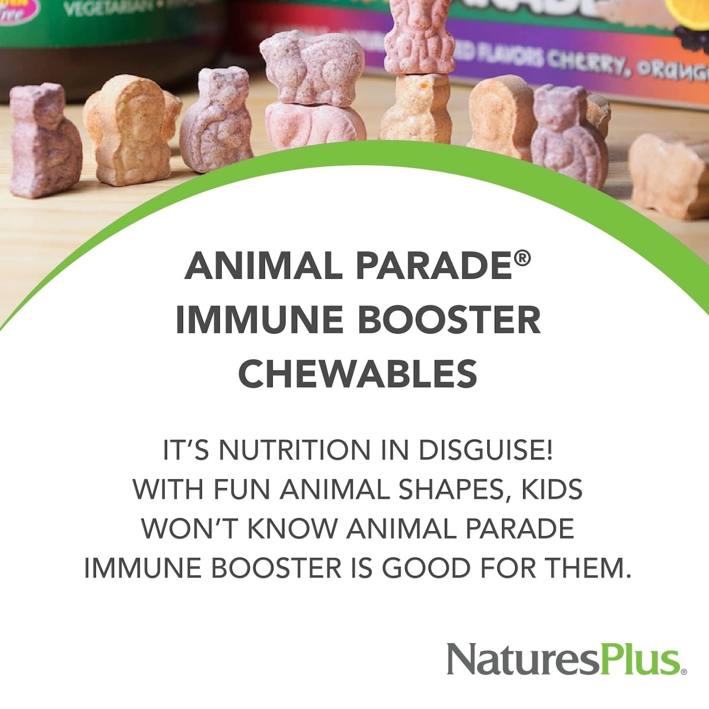 Tabletas masticables en forma de animales Animal Parade