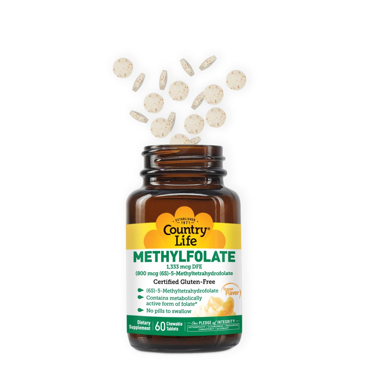 Tabletas masticables libre de gluten para mujeres