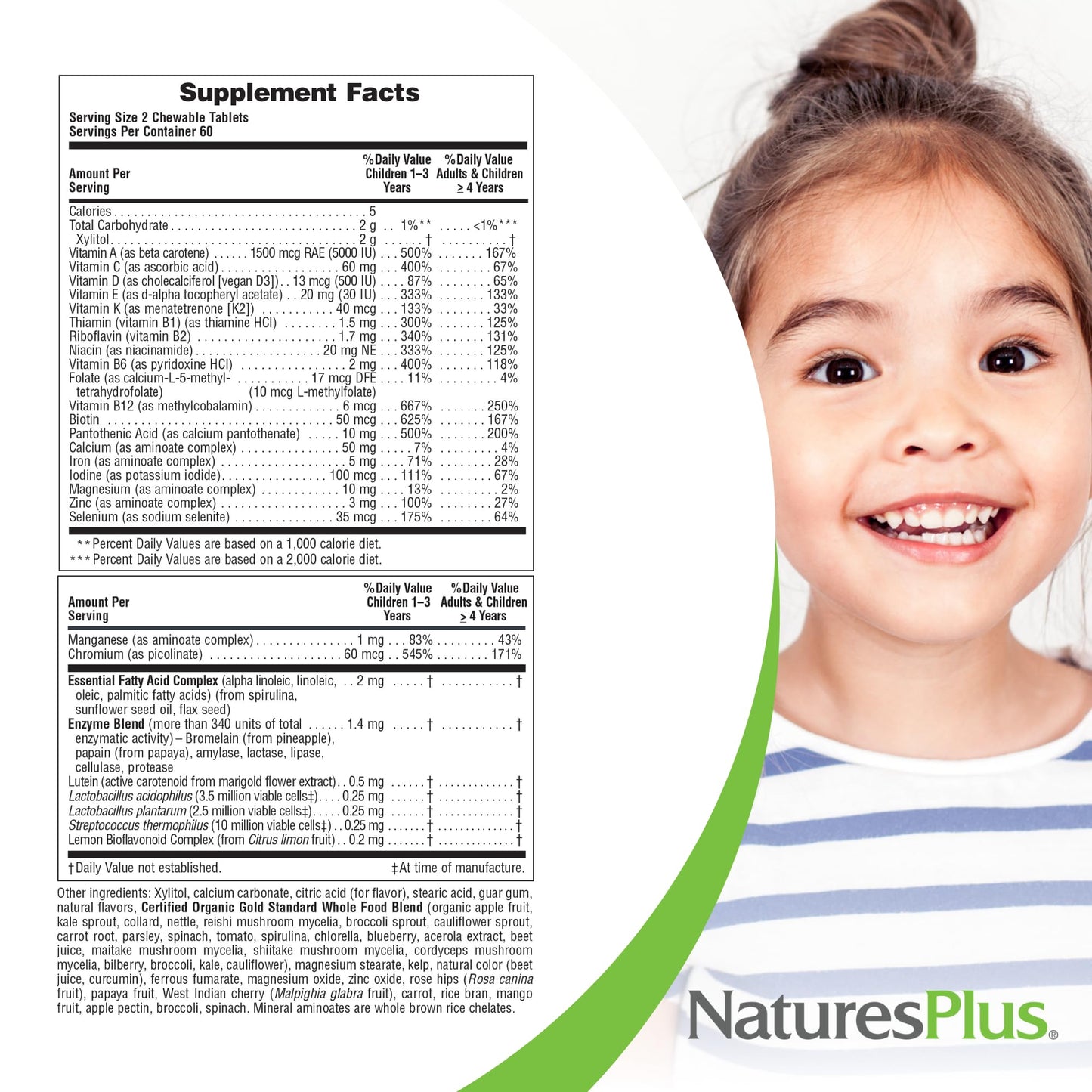 Tabletas masticables de NaturesPlus en formas de animales