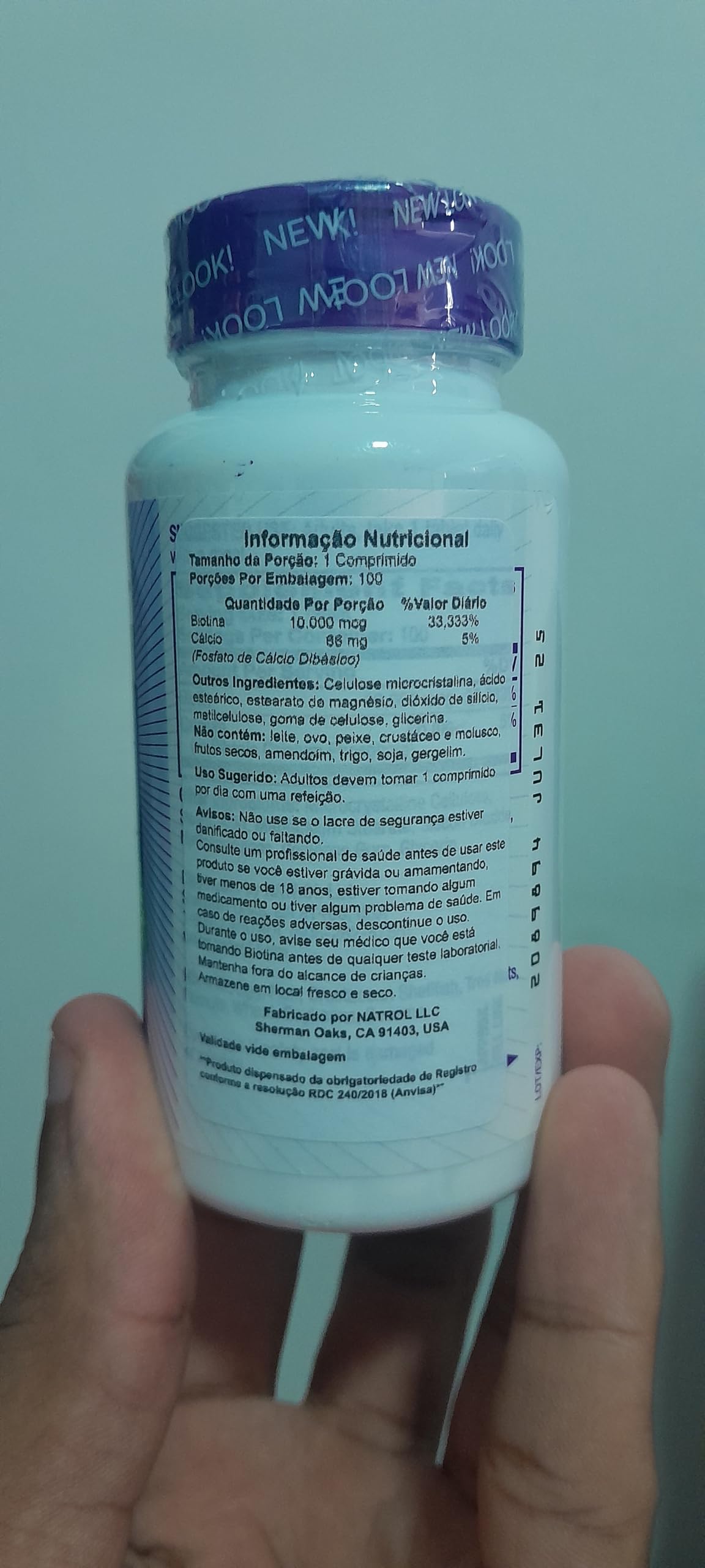 Tabletas Natrol Biotin Max para cabello y piel