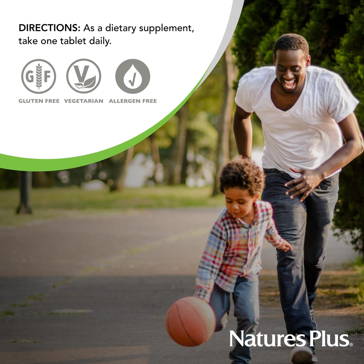 Tabletas Natures Plus colina e inositol paquete lateral