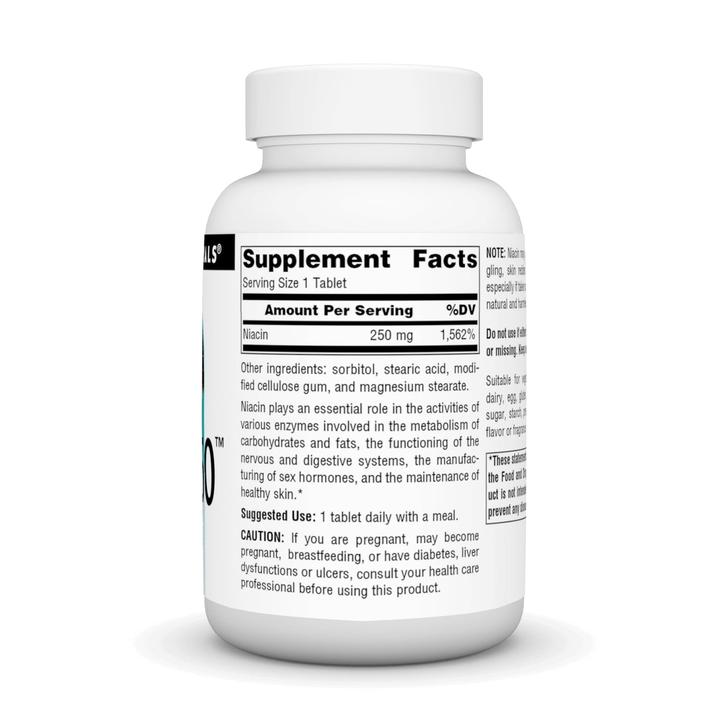 Tabletas niacina Source Naturals para uso diario