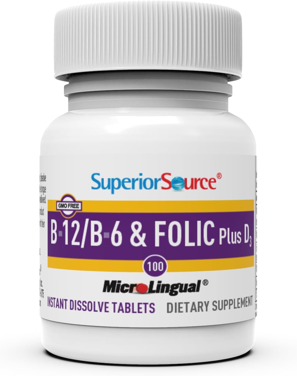 Tabletas sublinguales Superior Source vitaminas B complejas