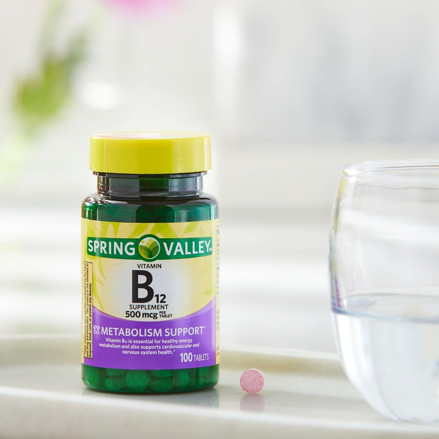 Tabletas sublinguales Vitamina B12 Spring Valley caja fusion shop