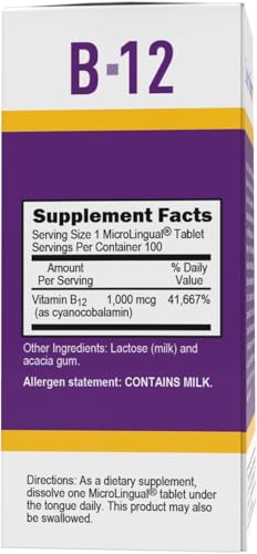 Tabletas sublinguales de vitamina b12 superior source para energía