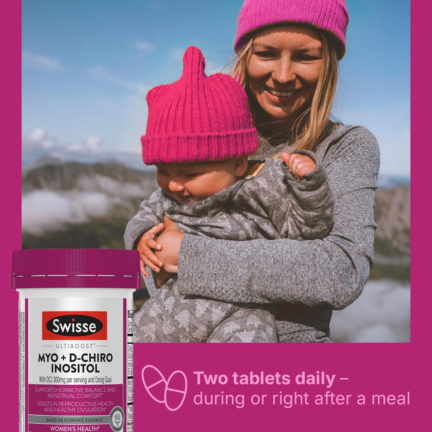 Tabletas Swisse para apoyo hormonal y metabólico femenino