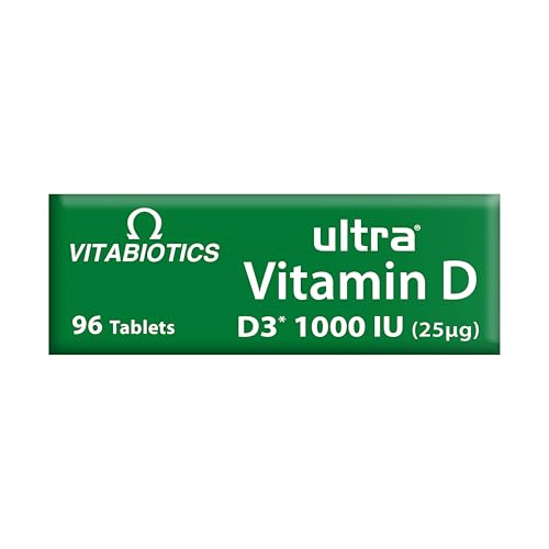 Tabletas Ultra Vitabiotics vitamina D para suplemento diario