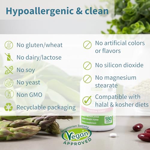 Tabletas veganas Igennus Pure Folate hipoalergénicas
