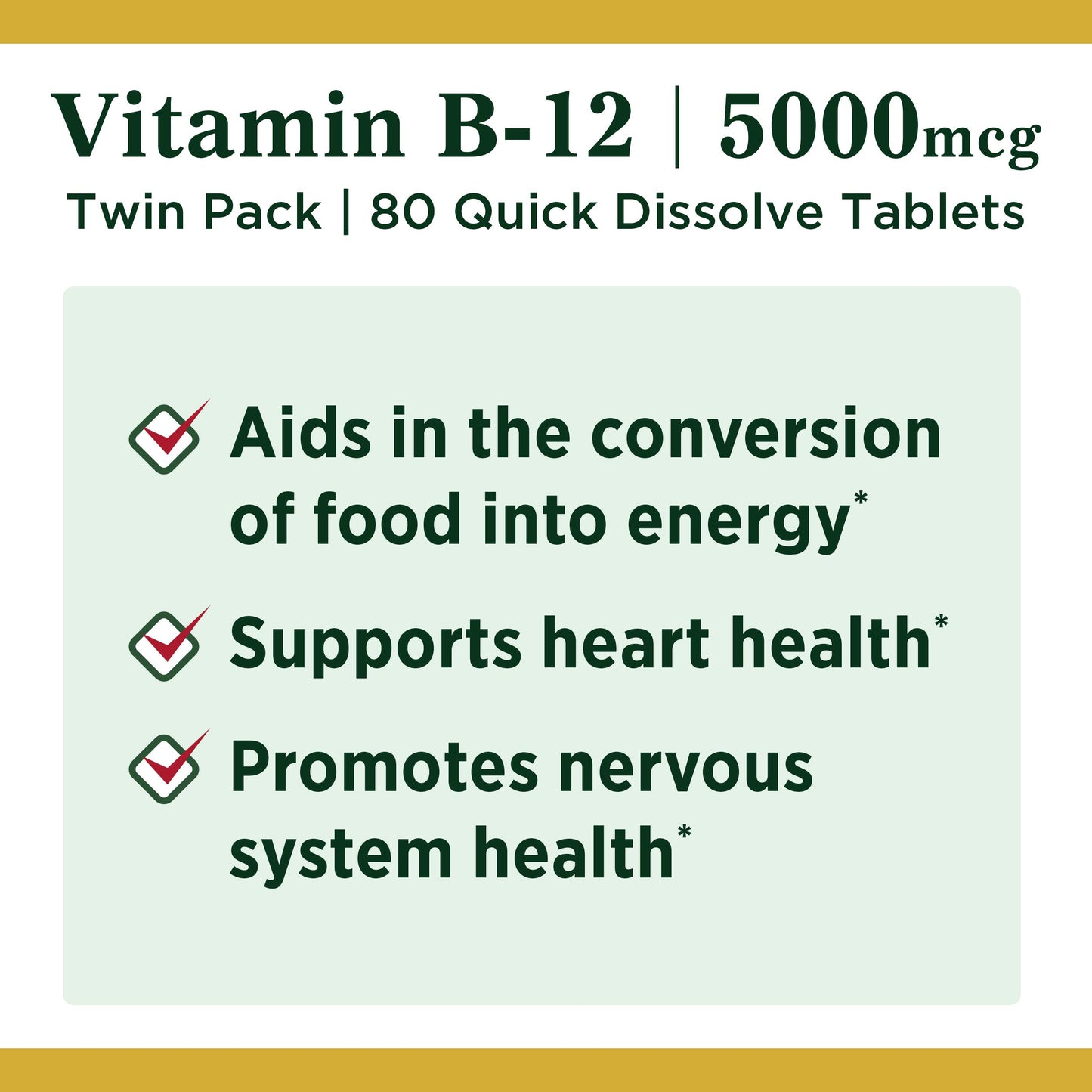 Tabletas vitamin B12 Nature's Bounty sabor cereza