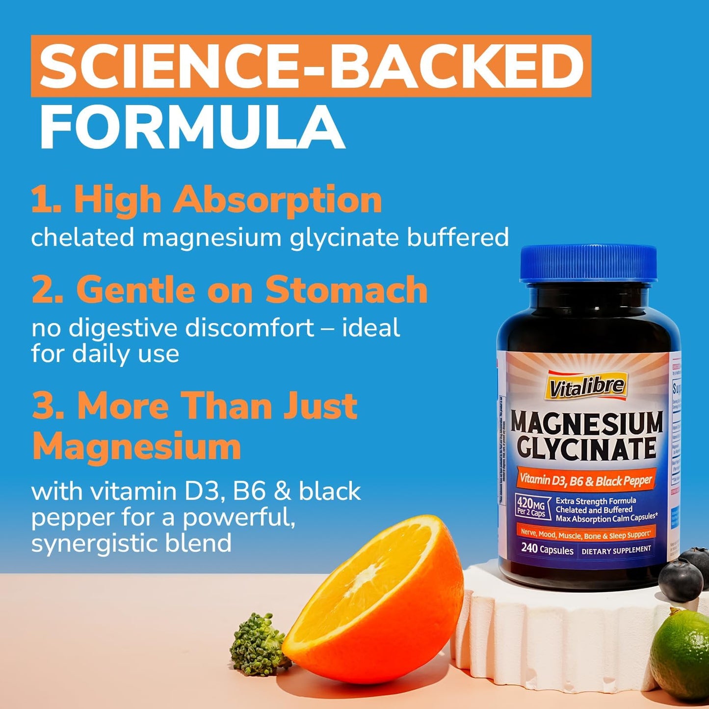 Tabletas de vitamina B12 con rápida absorción y sabor natural