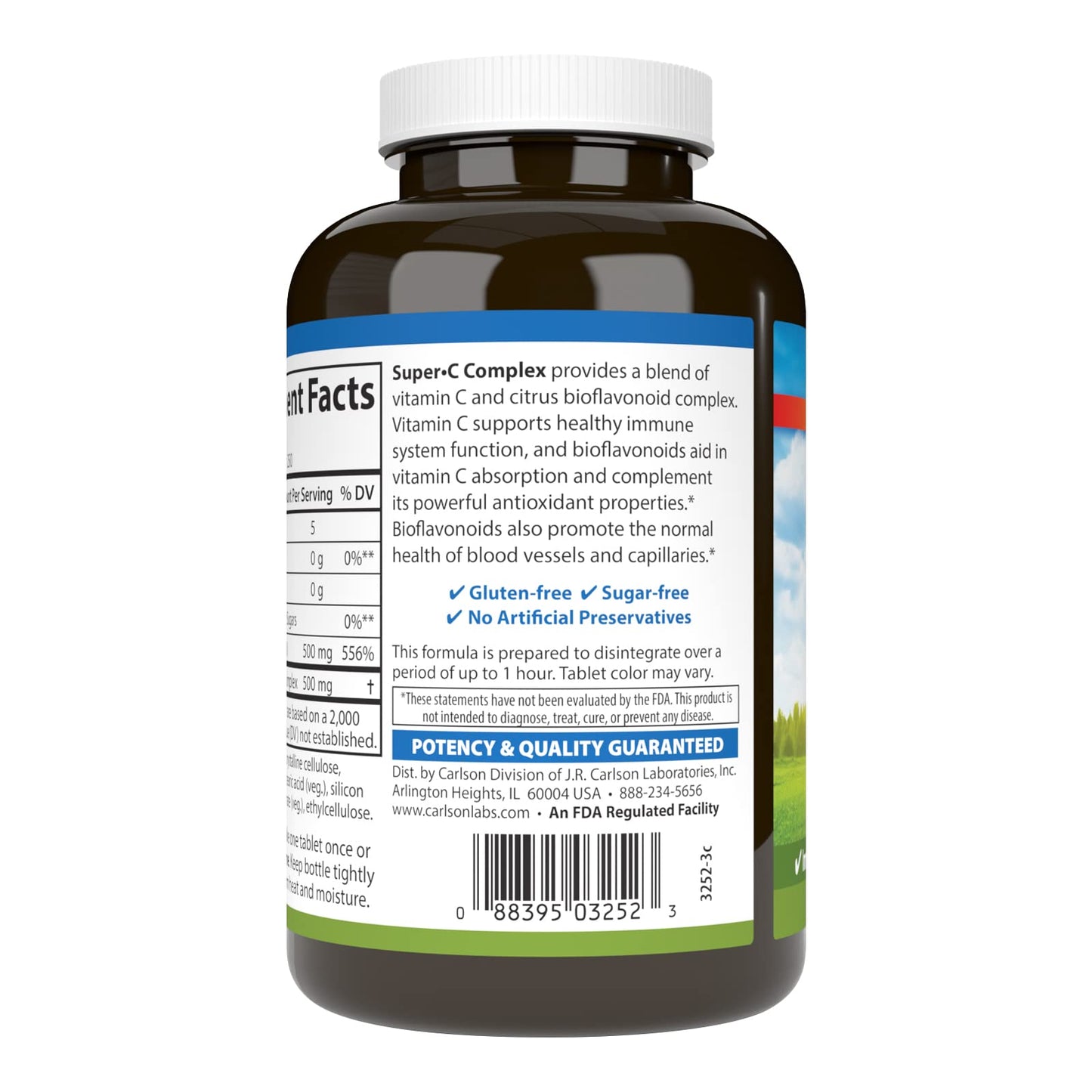 Tabletas vitamina c Carlson Super-C Complex