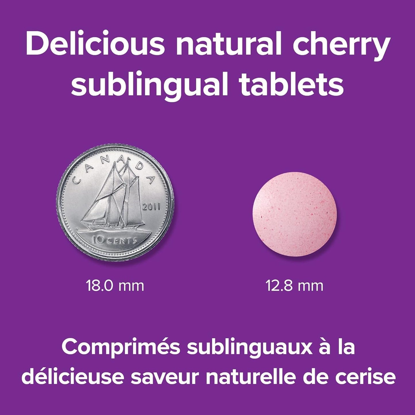 Tabletas Webber Naturals vitamina b12 2500mcg sabor natural cereza