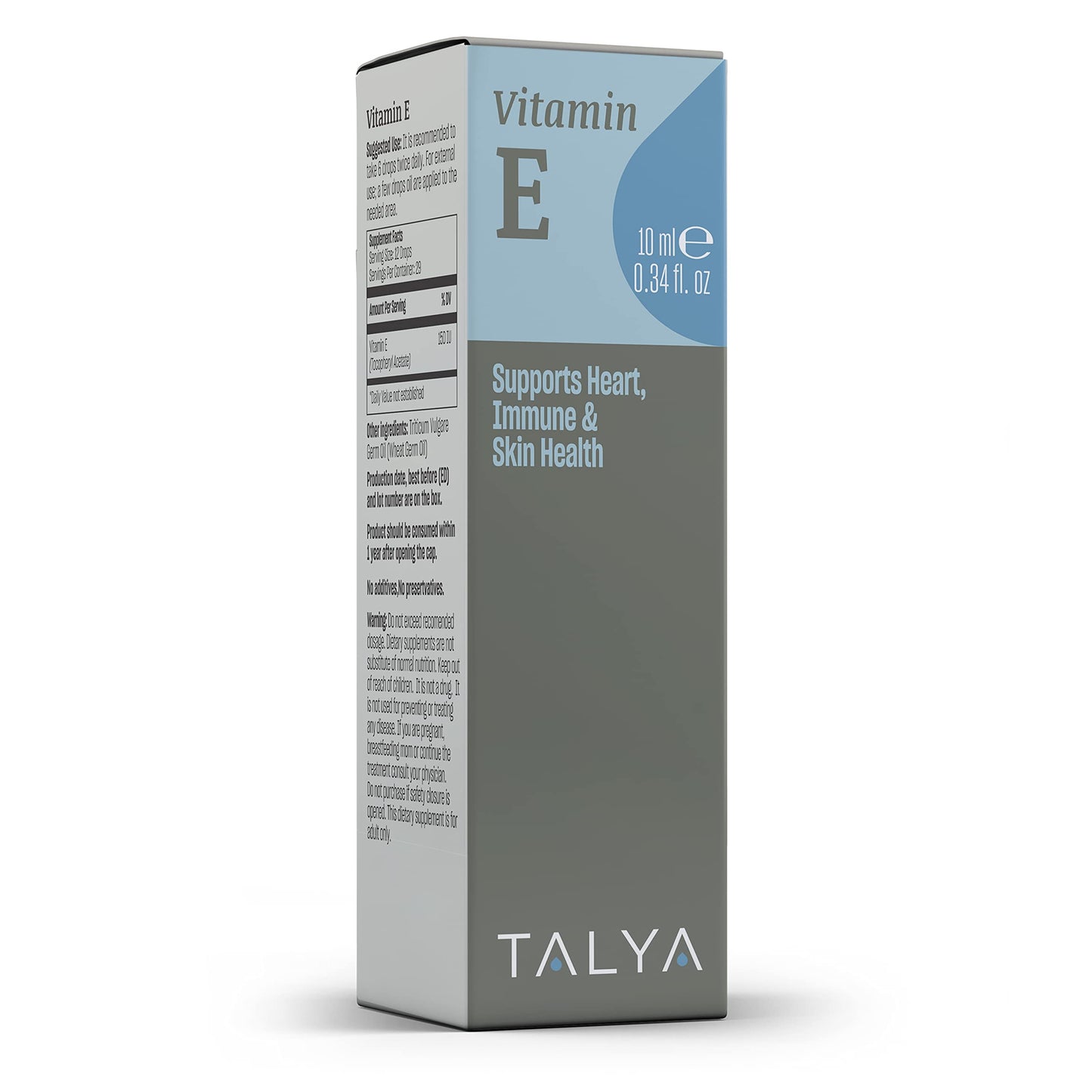 TALYA gotas naturales para piel huesos y corazón vitamina E