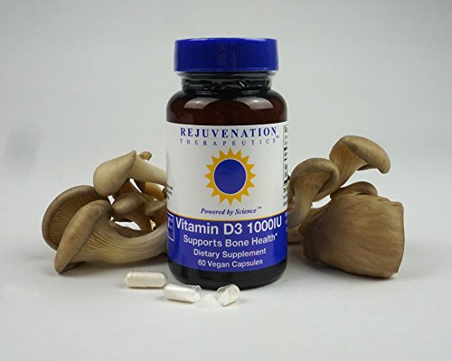 Tapa botella Rejuvenation Therapeutics vitamina d3 cápsulas veganas
