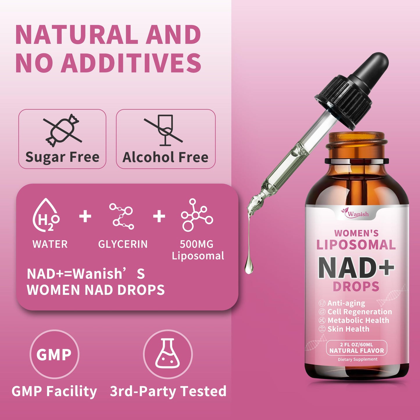 Tecnología liposomal para máxima absorción de suplemento NAD