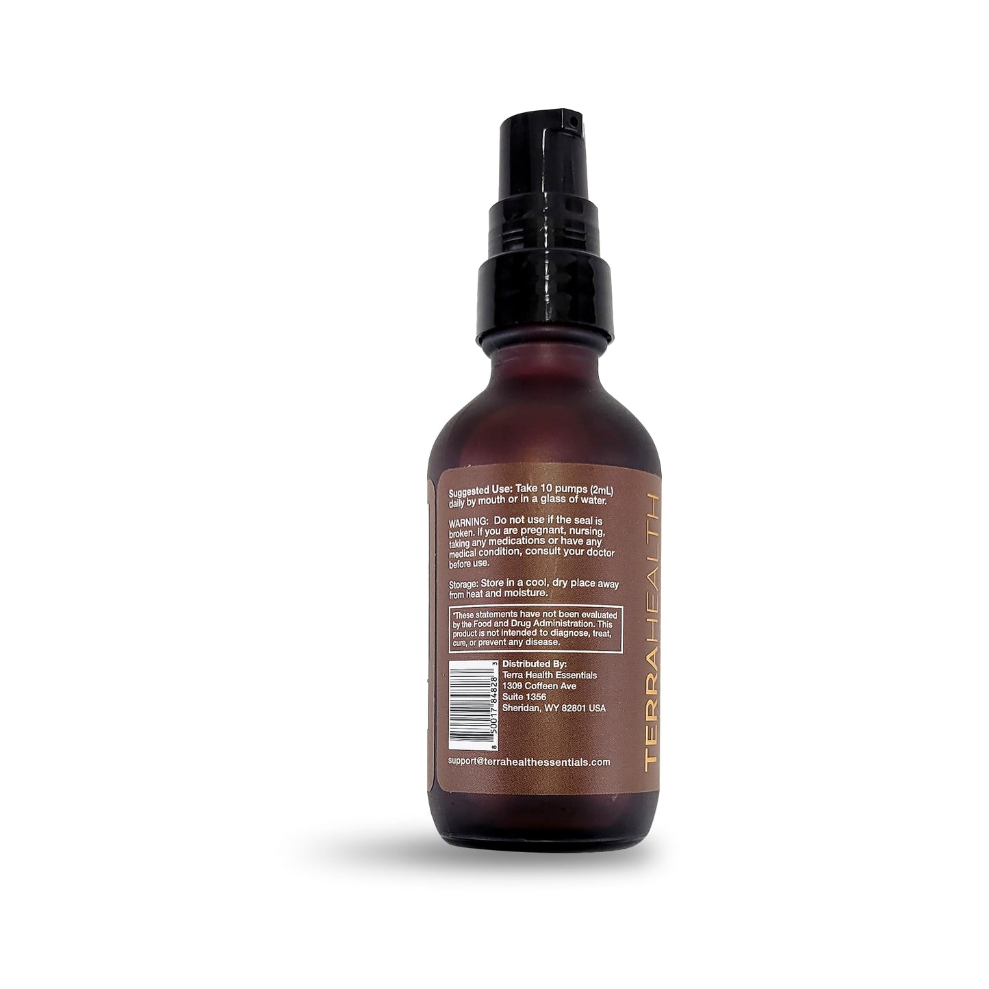 Caja del suplemento vitamínico B12 Terra Health Essentials