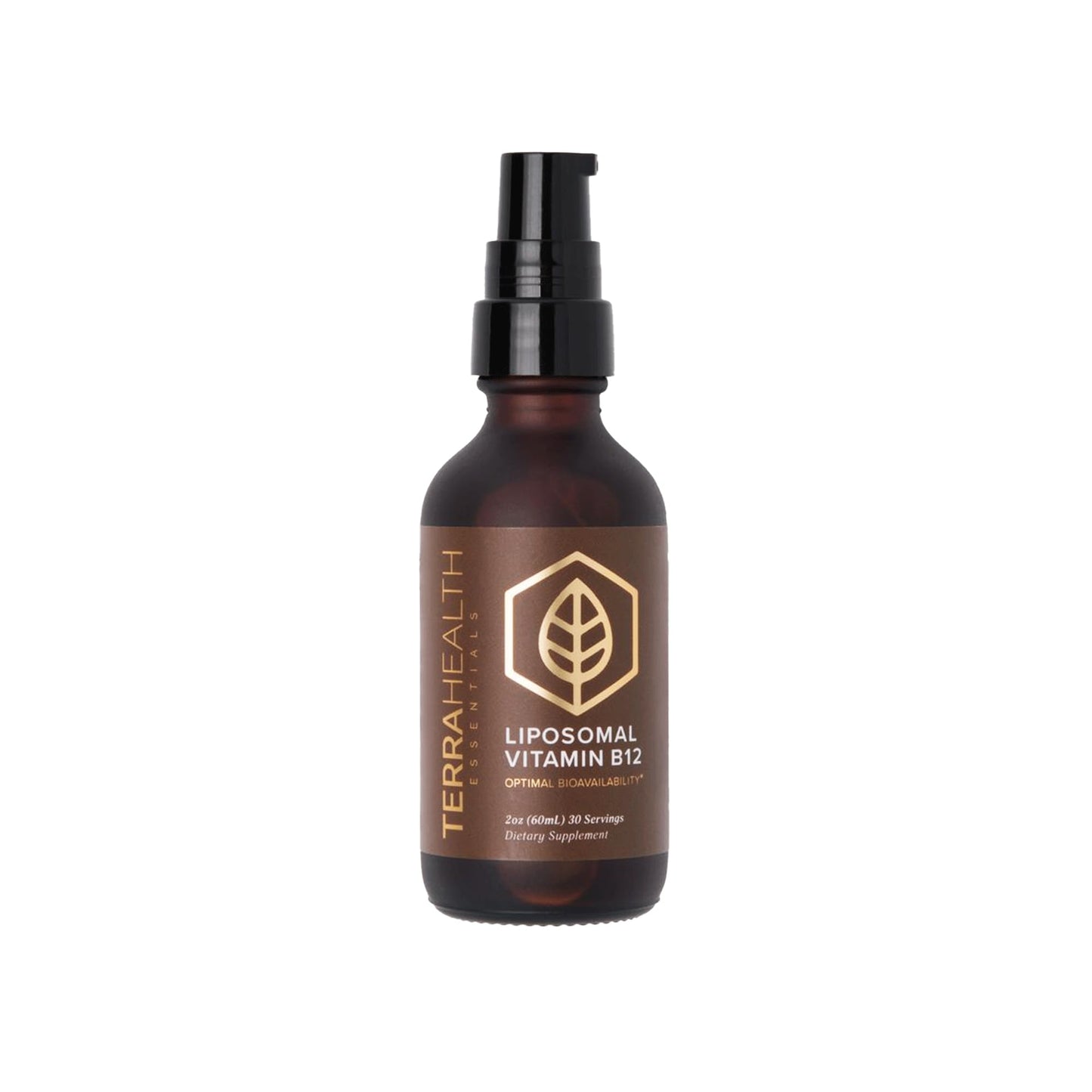 Botella de vitamina B12 liposomal Terra Health Essentials
