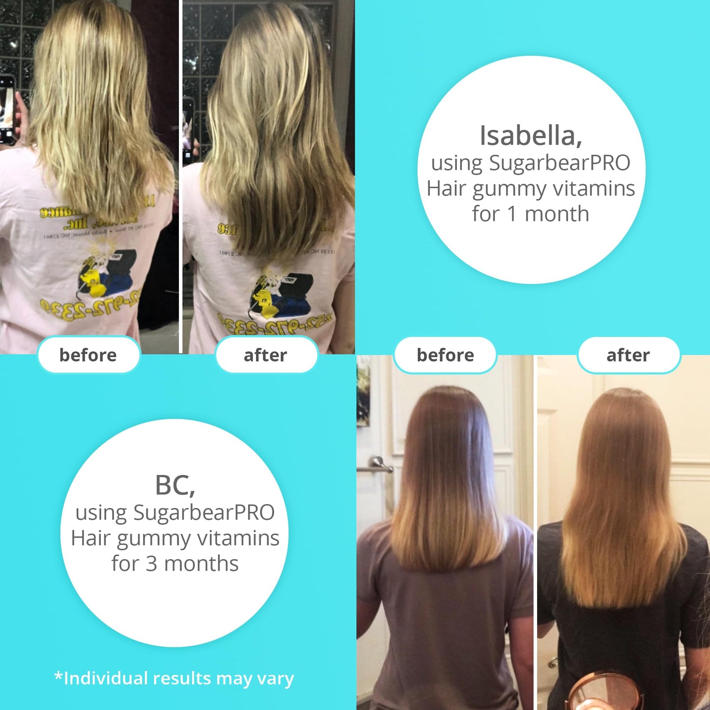 Testimonios de uso de vitaminas para el cabello.