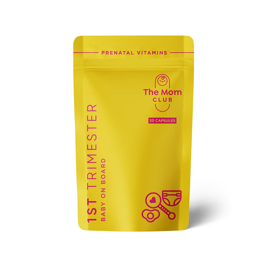 The Mom Club vitaminas prenatales primer trimestre envase