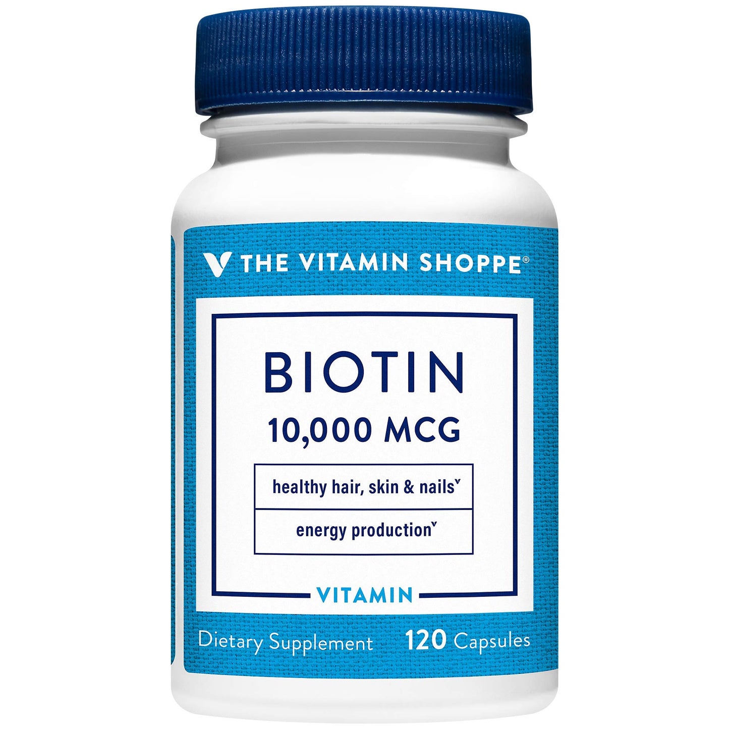 The Vitamin Shoppe Biotina 1000 mcg envase frontal