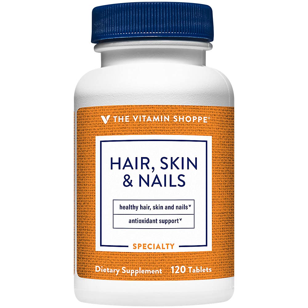 The Vitamin Shoppe Cabello Piel y Uñas 120 tabletas frasco
