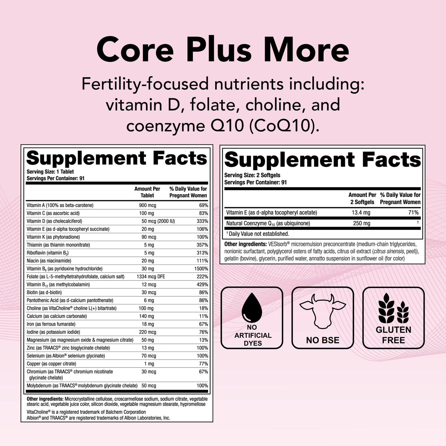 Theralogix TheraNatal multivitaminas prenatales certificado NSF