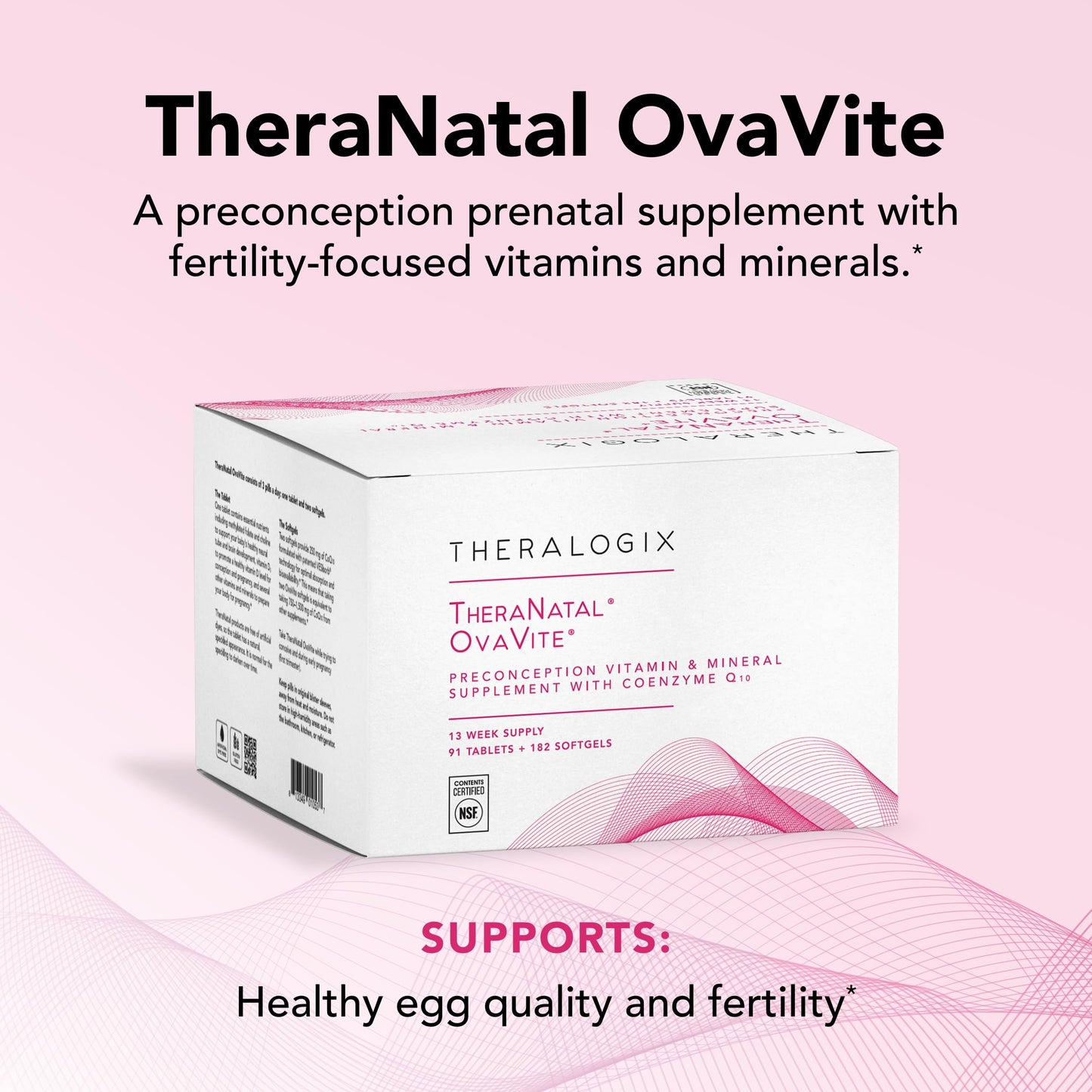 Theralogix TheraNatal suplemento fertilidad mujer presentación frontal