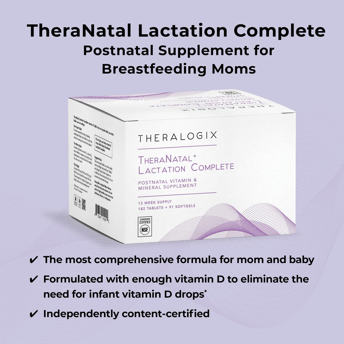 Theralogix TheraNatal tabletas multivitamínicas y cápsulas