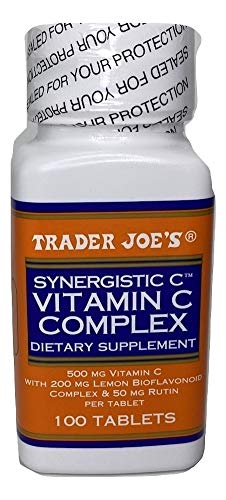 TJ's Complejo Vitamina C 100 tabletas envase frontal
