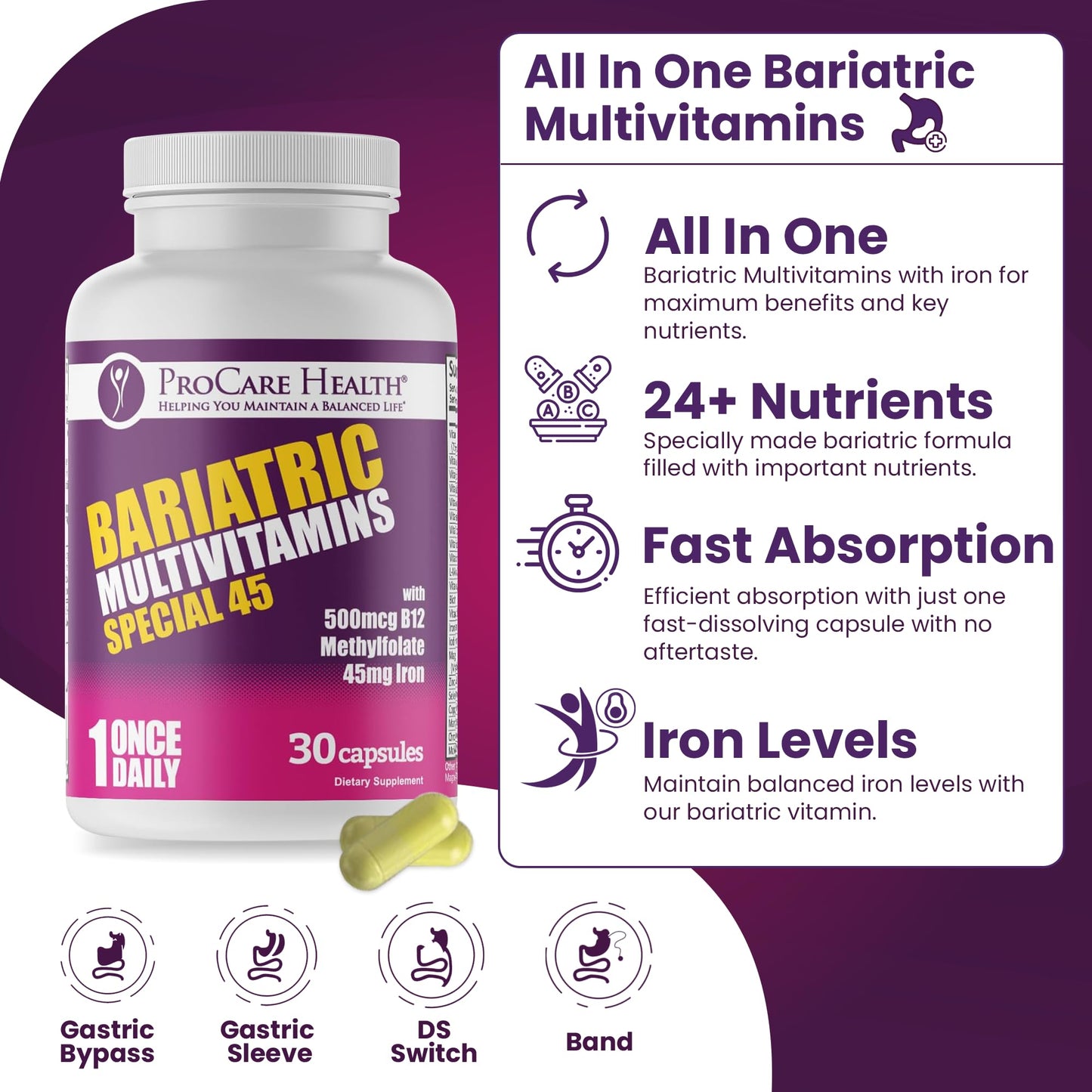 todo en una multivitamina bariátrica